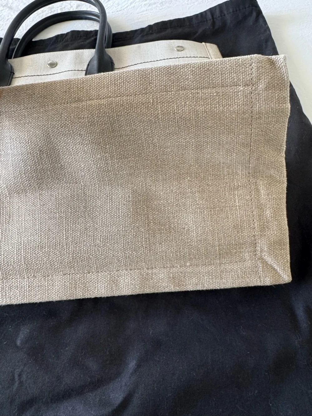 Saint Laurent Rive Gauche Tote with Black Handles - Picture 8 of 8